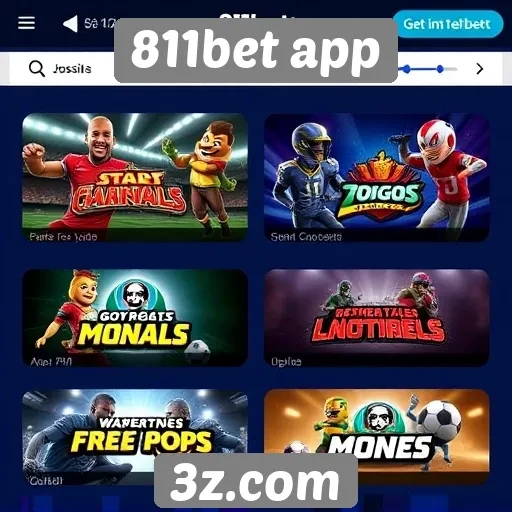 Principais jogos oferecidos no 811bet app